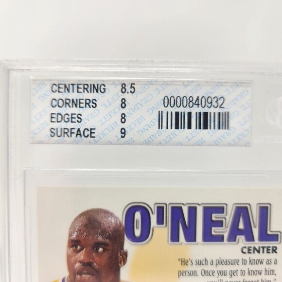 1997-98 Z-Force Shaquille O'Neal #34 Graded 8 NM-MT by Beckett (o) - Picture 6 of 6